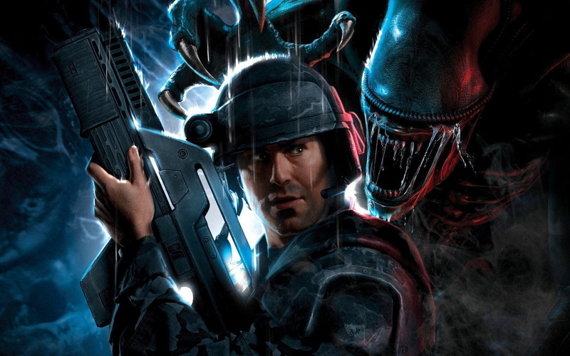space, games, marines, aliens, marine, artwork, 1080P, guns, video, colonial