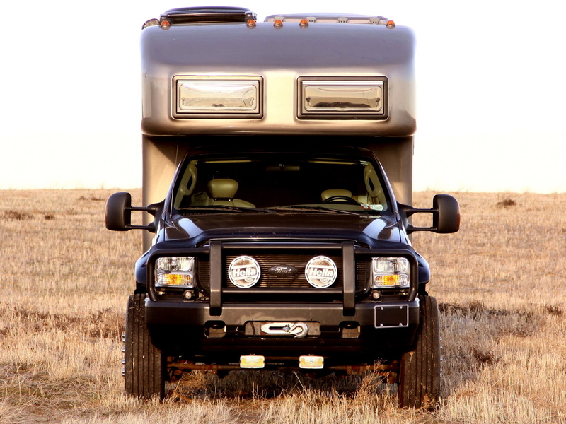 ford, earthroamer, supercab, pickup, camper, f 450, 2005, 1080P, xv lt, motorhome, lariat