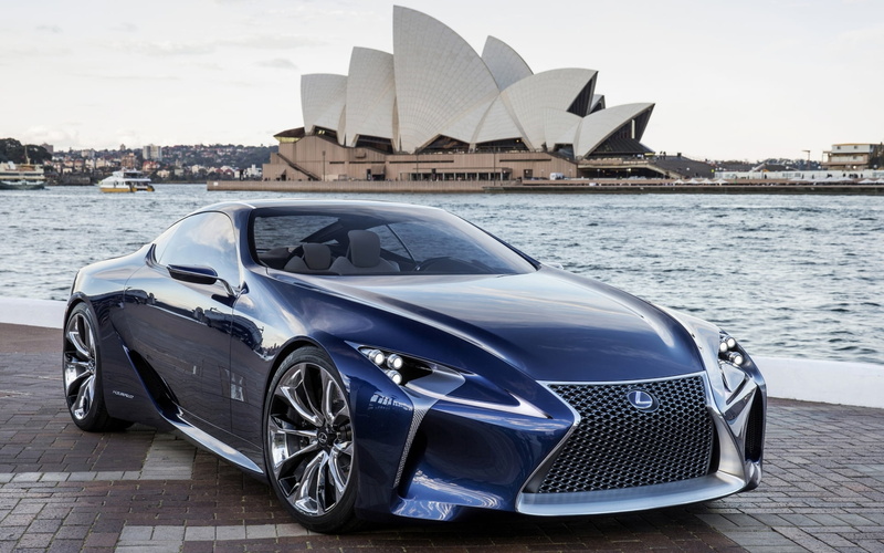 car, motor vehicle, mode of Transport, supercar, Blue, the concept, modern, land Vehicle, city, built structure, building exterior, the front, transportation
