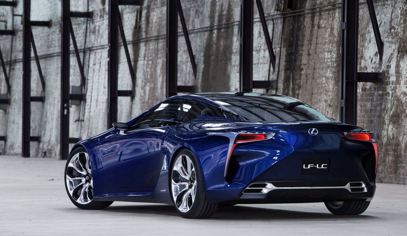 LF-LC, the concept, rear view, 2K, LF-LTS, concept, Lexus, blue