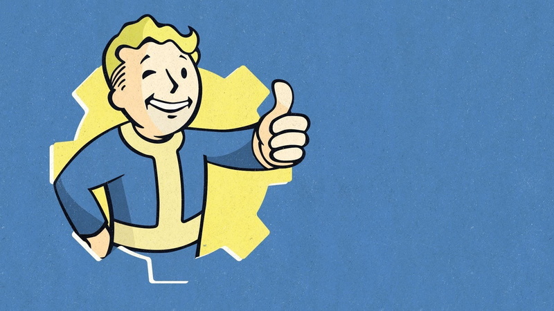 cartoon, close-up, 1080P, video games, architecture, art and craft, blue, creativity, Fallout, no people, sky, copy space, communication, colored background