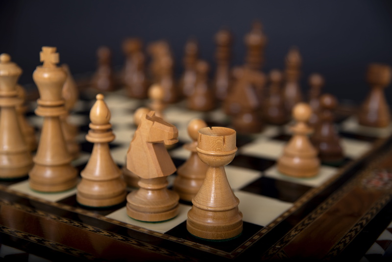competition, antique, queen - chess piece, still life, pieces, chess board, challenge, selective focus, strategy, knight - chess piece, wood - material
