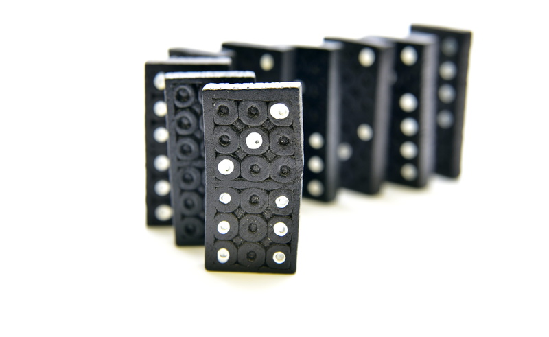 steinchen, white, cut out, indoors, plan, studio shot, black color, organize, close-up, business, denksport, number, group of objects, domino effect, mind game