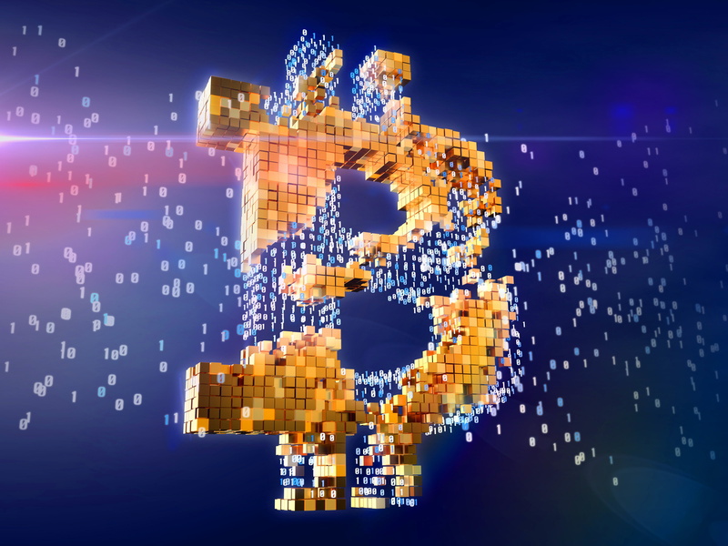 Cryptocurrency, Cube, Bitcoin, Binary, Technology, 4K