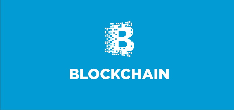 blue, 2K, logo, blockchain, fon