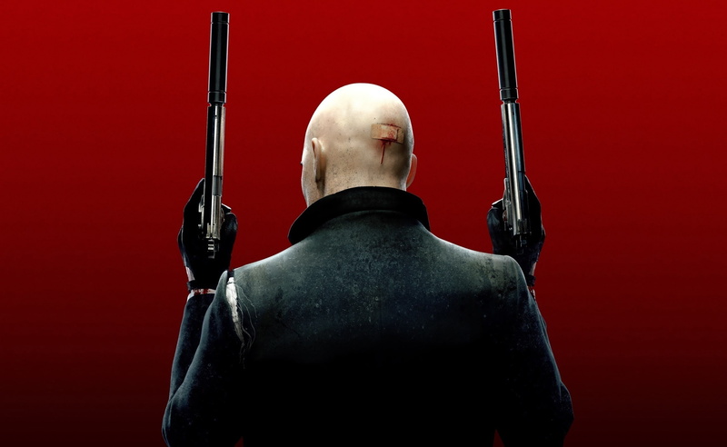 holding, gun, weapon, rear view, Hitman, red, sword, sport, portrait, game, human back, Games, people, blade, absolution, studio shot, knife - weapon
