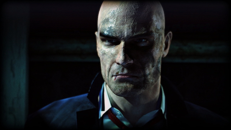 mr 47, serious, character, caucasian Ethnicity, black background, close-up, portrait, businessman, agent 47, contemplation, black Color, front view