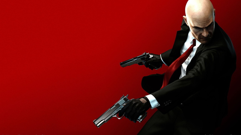 red, 1080P, Hitman: Absolution, pistol, Hitman