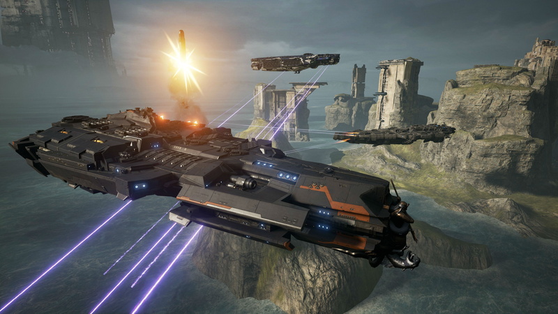 4K, combat, ship, action, battleship, dreadnaught, futuristic, spaceship, sci-fi, flight, warship, fighting, tactical, strategy, simulator