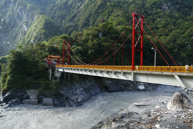 suspension Bridge, marble, day, transportation, engineering, 5K, outdoors, china, taroko gorge, connection, rock, mountains, river, tree, water, taroko