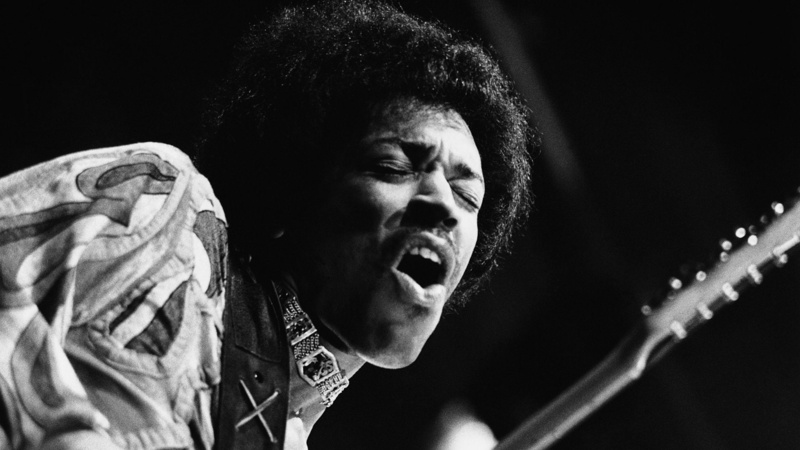 Jimi Hendrix, Classic Rock, 1080P, Hard Rock, Black and White, Singers