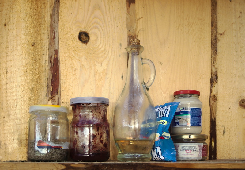 board, table, old-fashioned, oil, still life, jam, home, technology, wheat, transparent, seasonings, kitchen, village, day, traditional, appetizer, indoors