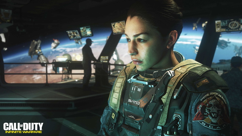 indoors, headshot, lifestyles, casual clothing, young men, young women, one person, mode of transportation, portrait, looking away, call of duty infinite warfare