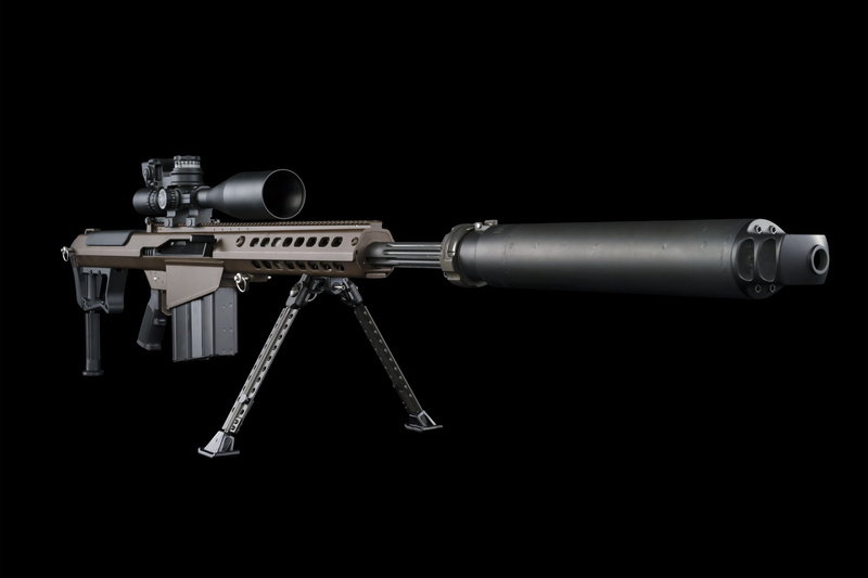 supressor, sniper rifle, M107A1, 5K, Barrett