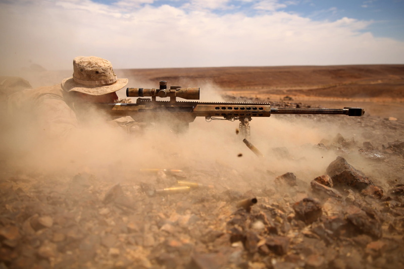 sniper, Barret, M82, soldiers, optics, dust, 1080P
