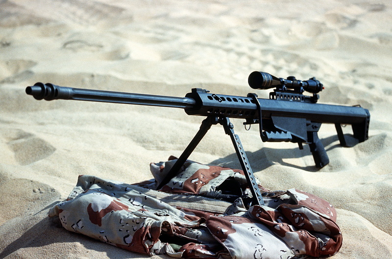 rifle, war, sight, Barret, weapons, 2K