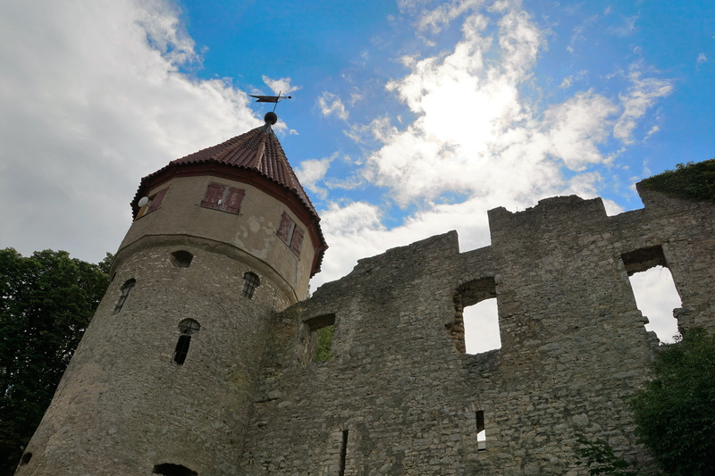 building, nature, trees, summer, honing castle, history, honing mountain, sky, architecture, tuttlingen, stone wall, castle, middle ages, no people, 5K