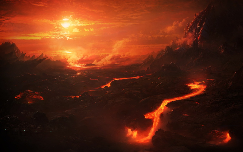 lava, art, hd, orange, 1080P, zerg, games, ii, starcraft, video, x