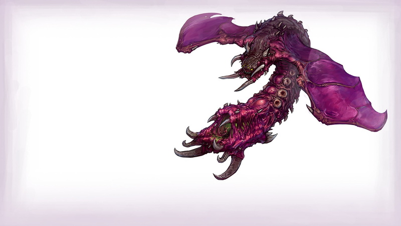 1080P, close-up, creativity, mid-air, white background, hairstyle, no people, nature, fashion, video games, abstract, pattern, Starcraft II, Mutalisk