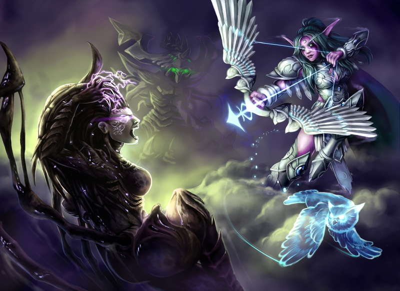 sarah kerrigan, starcraft, warcraft, Heroes of the Storm, Tyrande, Zagara, 2K