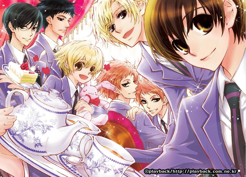 girl, series, anime, host, 720P, club, group, ouran, characters, cool, bunny, tea, boys
