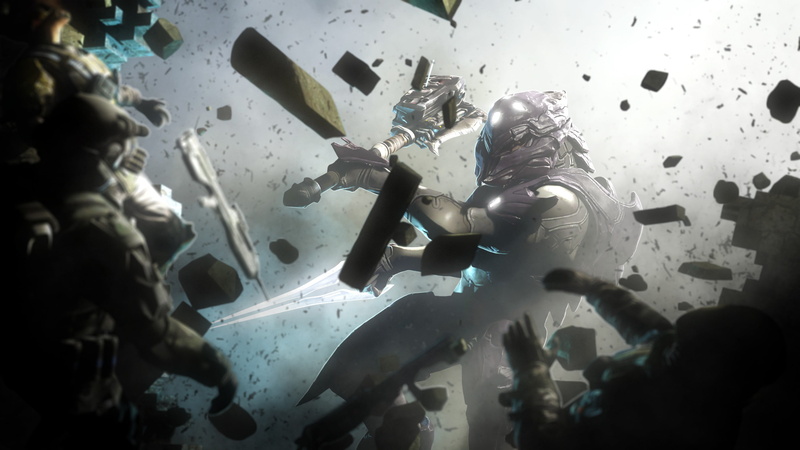water, underwater, video games, Halo, black, tool, window, sea, glass - material, digital art, scuba diving, art and craft, day, transparent, gray, real people
