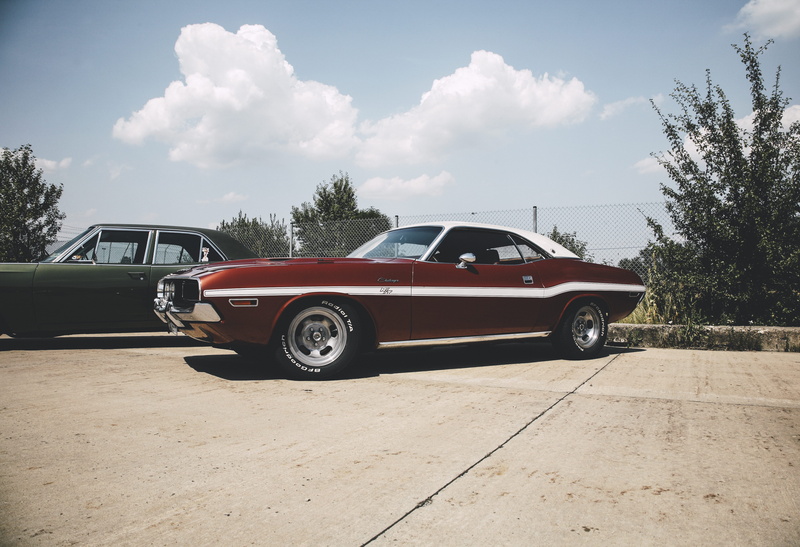 old, classic, brown, cloud - sky, land vehicle, red, no people, sky, tree, green, car, day, vintage, vintage car, mode of transportation, parked, retro styled