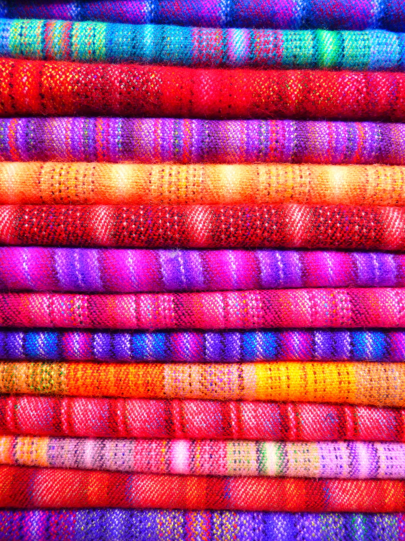 yellow, textiles, near, folded, choice, pile, textile, colourful, butterfly - insect, textured, colours, close-up, patterns, red, clothing, striped, no people