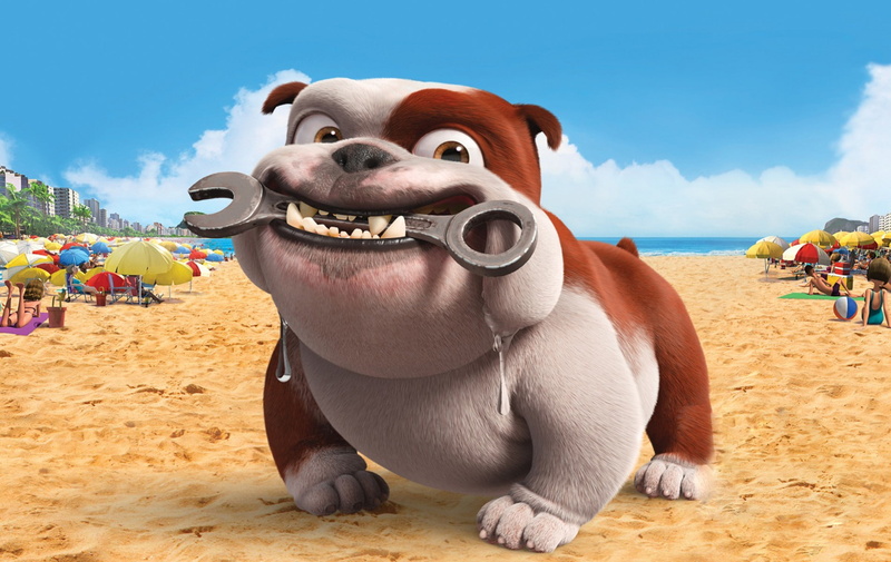 Dog, mechanic, funny, 720P, wrench, mechanic wrench