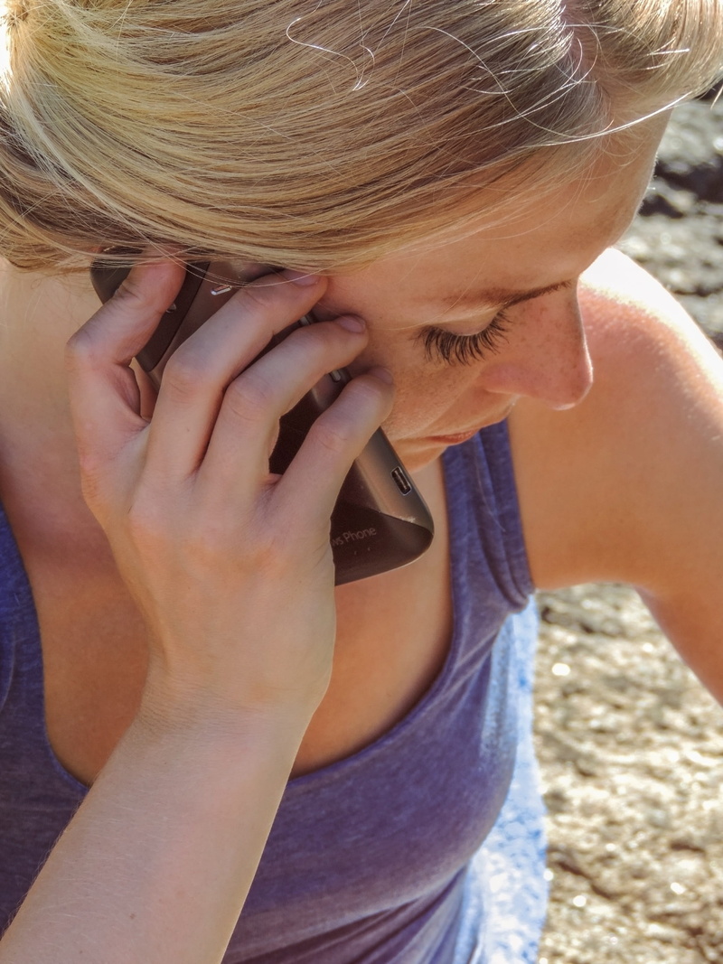 daylight, child, blond hair, call, close-up, leisure activity, confidential, day, obscured face, females, communication, phone call, headshot, portrait