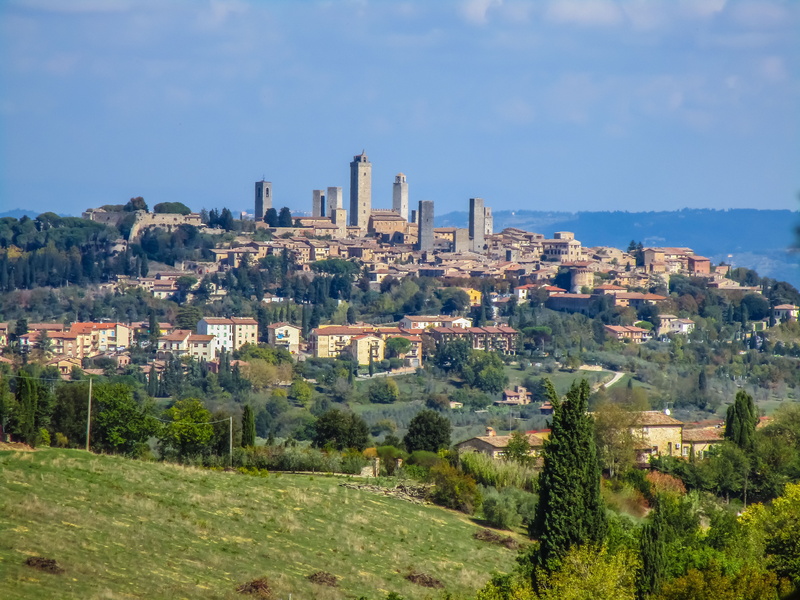 middle ages, built structure, plant, panorama, no people, tuscany, growth, city, 5K, outdoors, travel destinations, residential district, high angle view