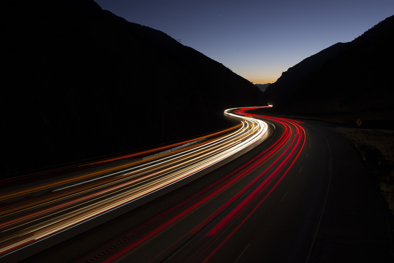 night, driving, Parleys Canyon, 4K, Utah, traffic