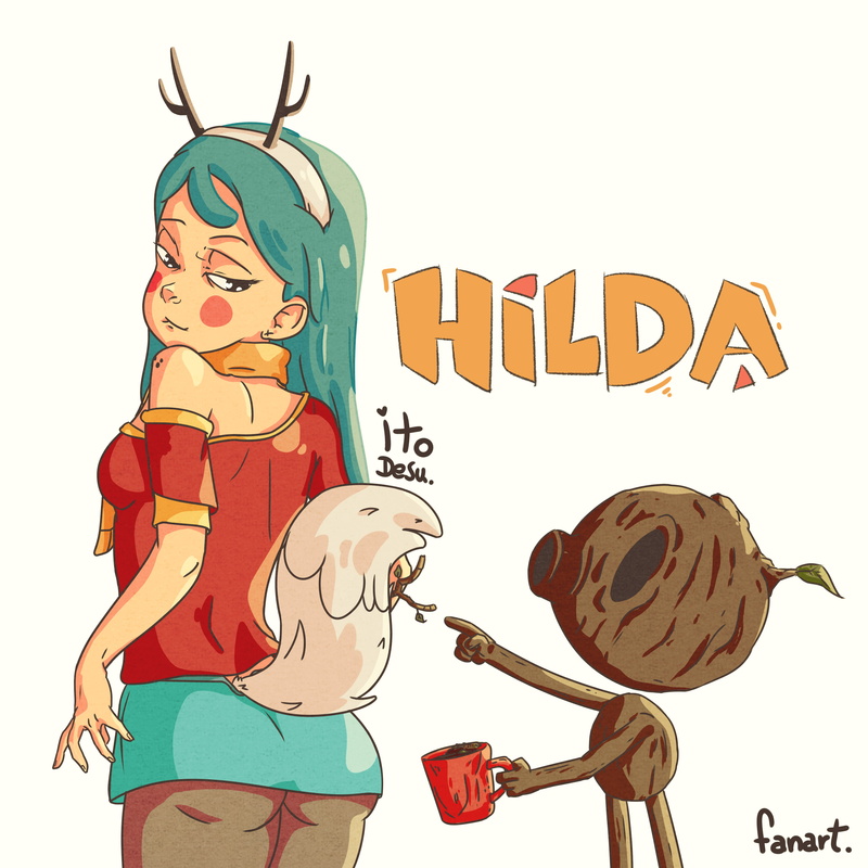 digital art, drawn, character design, Hilda, 2K, drawing, concept art