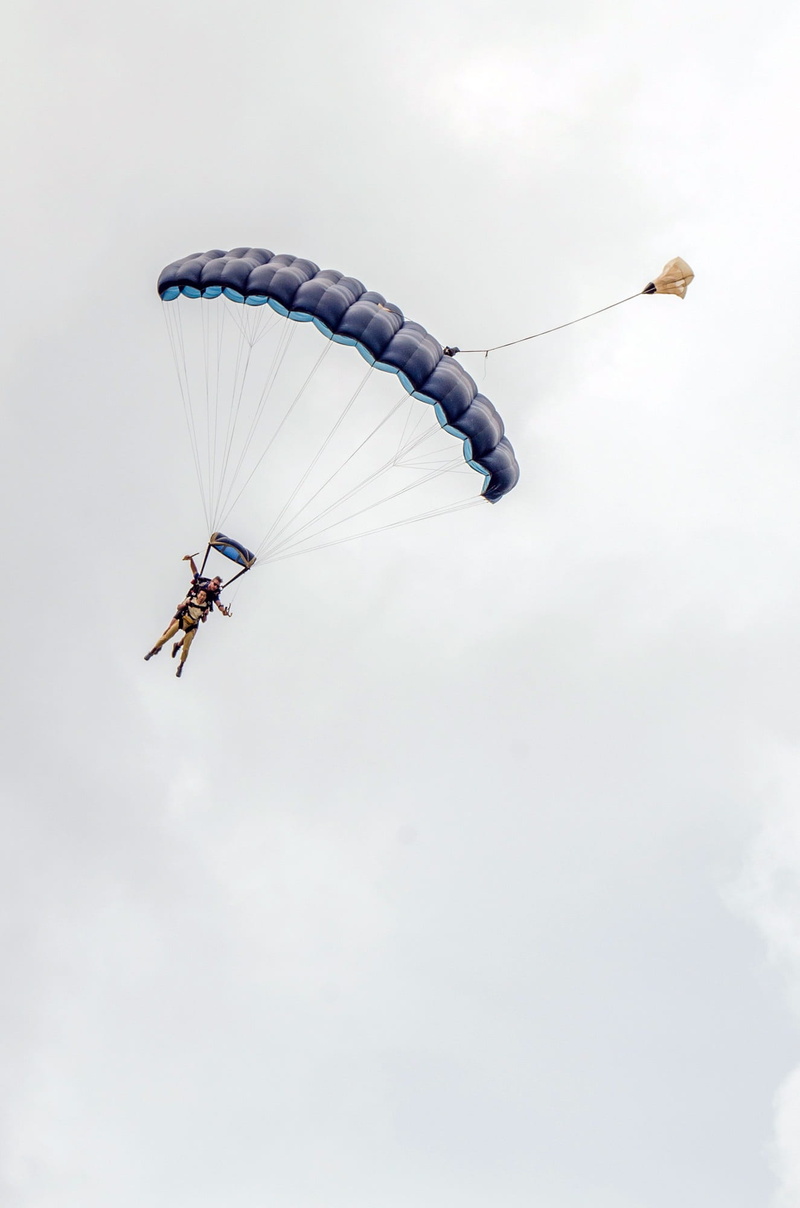 1080P, real people, leisure activity, person, unrecognizable person, lifestyle, sky, action, dom, active, parachutist, danger, flying, fun, mid-air, parachuting