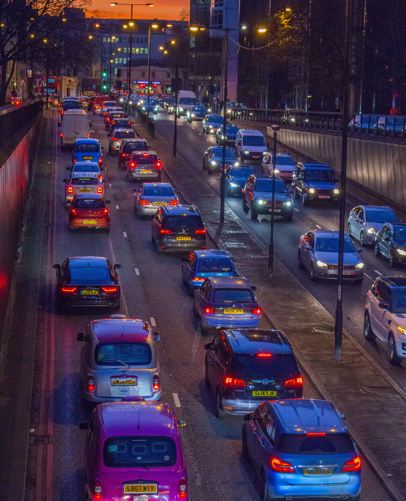 4K, lights, outdoors, street lights, traffic, automobile, transportation, vehicles, cars, skyscrapers, street, incidental people, city, motor vehicle