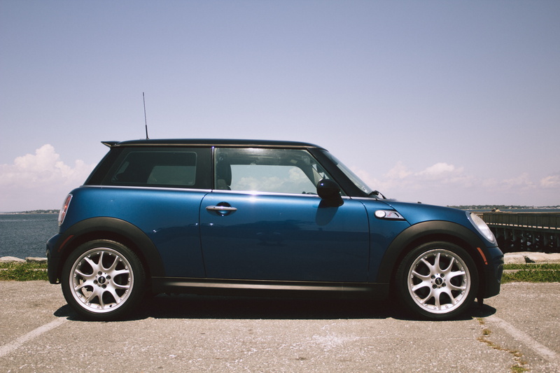mini, turbo, metallic, racecar, driver, travel, blue, sports, transportation, sun, summer, driving, retro styled, race, land, tire, motor vehicle, road