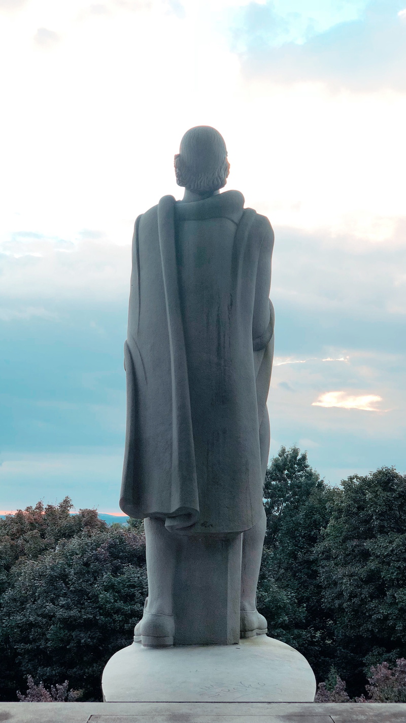 human representation, providence, memorial, architecture, outdoors, representation, art and craft, creativity, tree, no people, religion, nature, day, craft