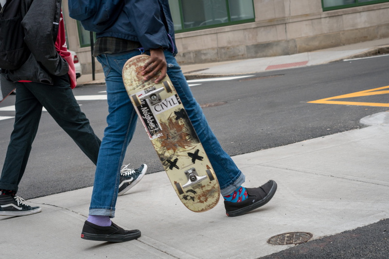 shoe, day, human leg, city, low section, outdoors, united states, men, jeans, casual clothing, skateboard, one person, street, leisure activity, lifestyles