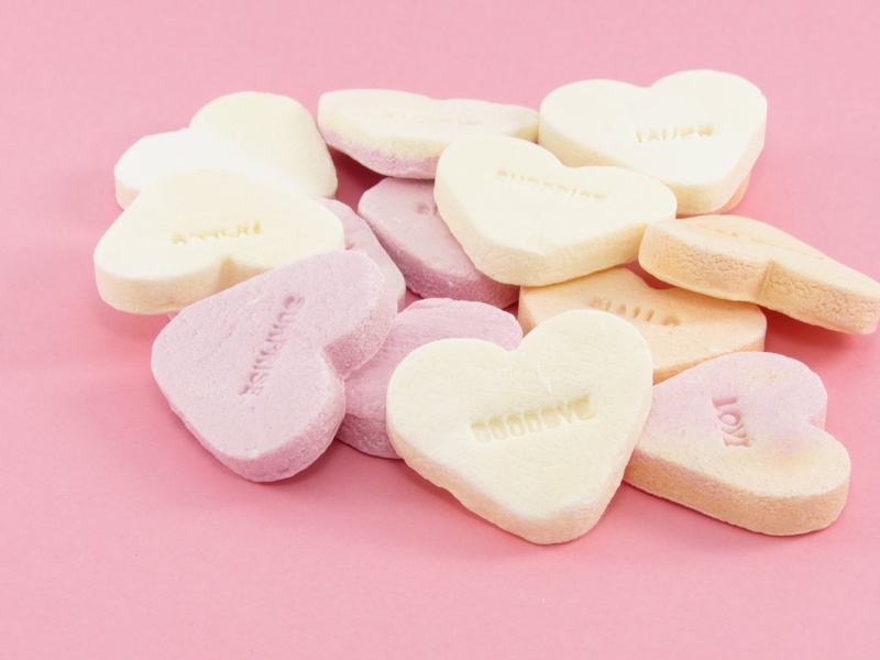 love, positive emotion, message, 4K, the heart of, freshness, indoors, text, sweet food, candy heart, food and drink, heart, yellow, heart shape, no people