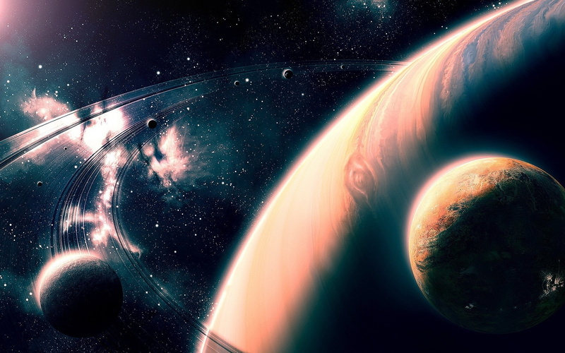 Universe, Beautiful, Stars, Planets, 1080P