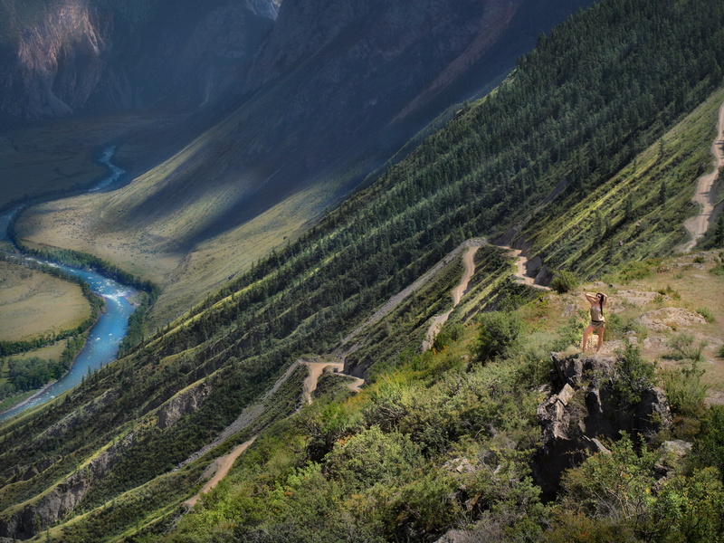 Serpentine, Mountain pass katu-Yaryk, 2K, Mobiba, Mobibu, Venturism, The Altai Mountains