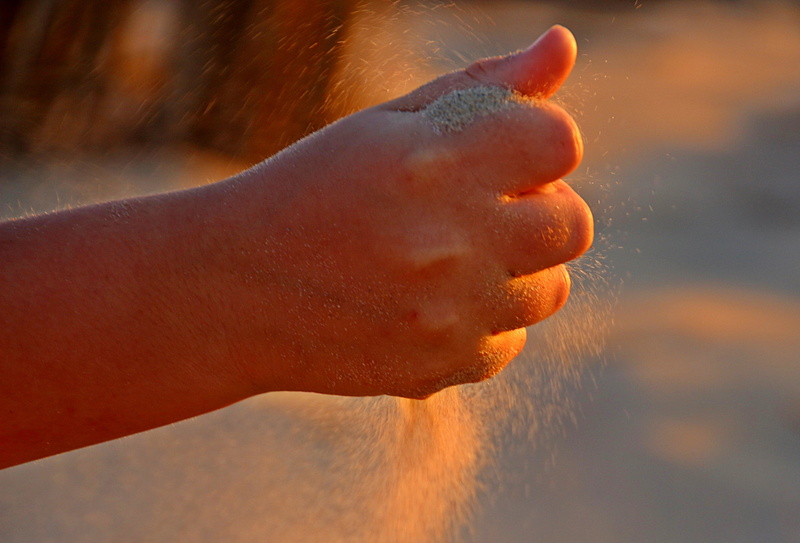 human finger, human body part, finger, body part, filled, escape, rippling sand, windy, sunset, closed, selective, focus on foreground, human Hand, person