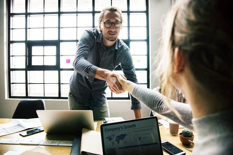 group, planning, office, expression, using laptop, 4K, man, helping hands, colleague, collaboration, handshake, achievement, indoors, teamwork, arms, table