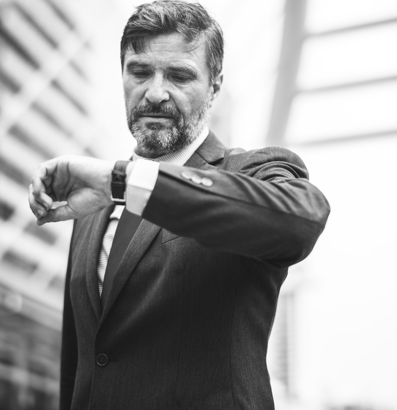 grey hair, black and white, bearded, suit, real people, bridge, man, business district, business, businessman, corporate, downtown, busy, waist up, mature adult