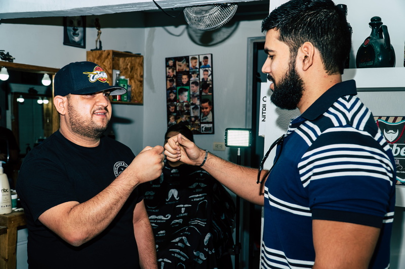 5K, bearded, guys, leisure activity, people, hairstyle, men, waist up, fist, young men, males, male, man, barbershop, bump, casual clothing, beard, adult