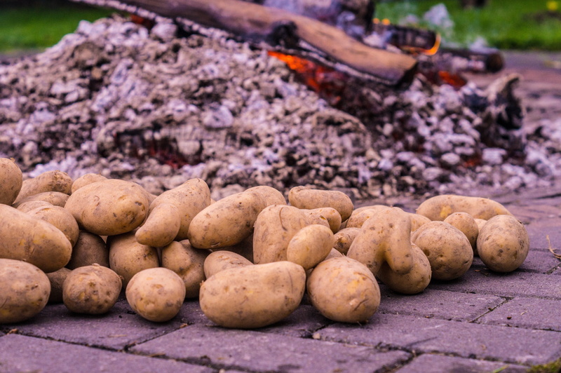 raw potato, healthy eating, delicious, freshness, outdoors, flame, frisch, drink, wellbeing, day, party, group, 4K, nutrition, close, heat, festival, still life
