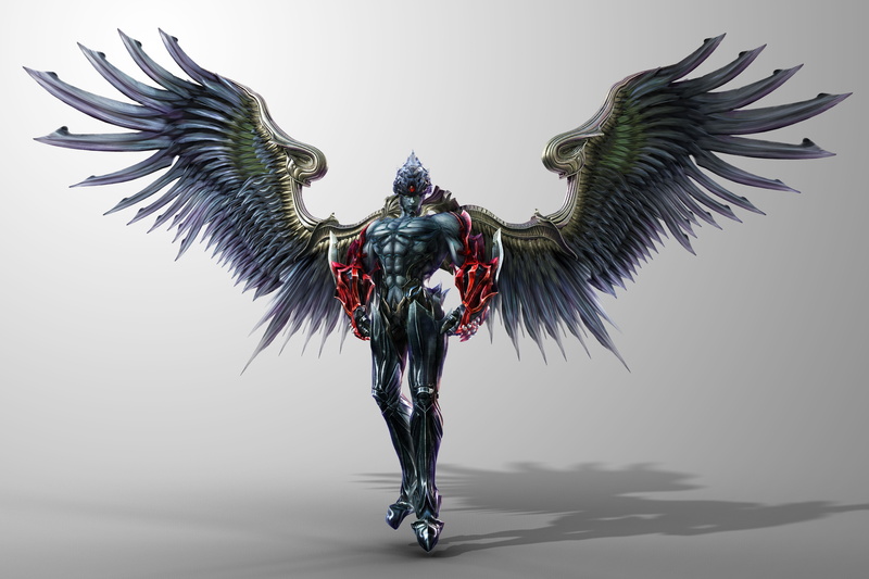 illustration, 8K, winged, 4K, man, 8K, Tekken, Tag Tournament, Devil Jin