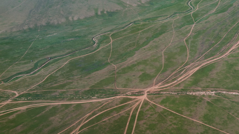 fork in the road, dirt roads, mongolia, green color, growth, day, transportation, nature, 4K, road, plant, non-urban scene, outdoors, beauty in nature