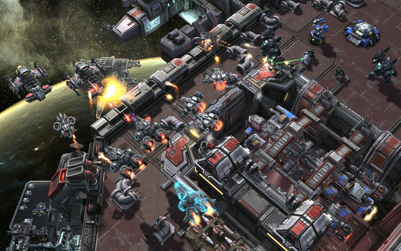 action, futuristic, sci-fi, rts, 2K, starcraft, military, strategy, fighting, technics