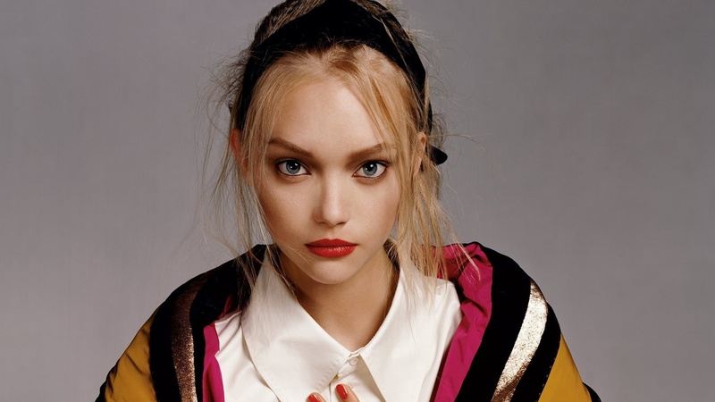 Lipstick, Blonde, Model, Gemma Ward, Face, Australian, Blue Eyes, 1080P, Models